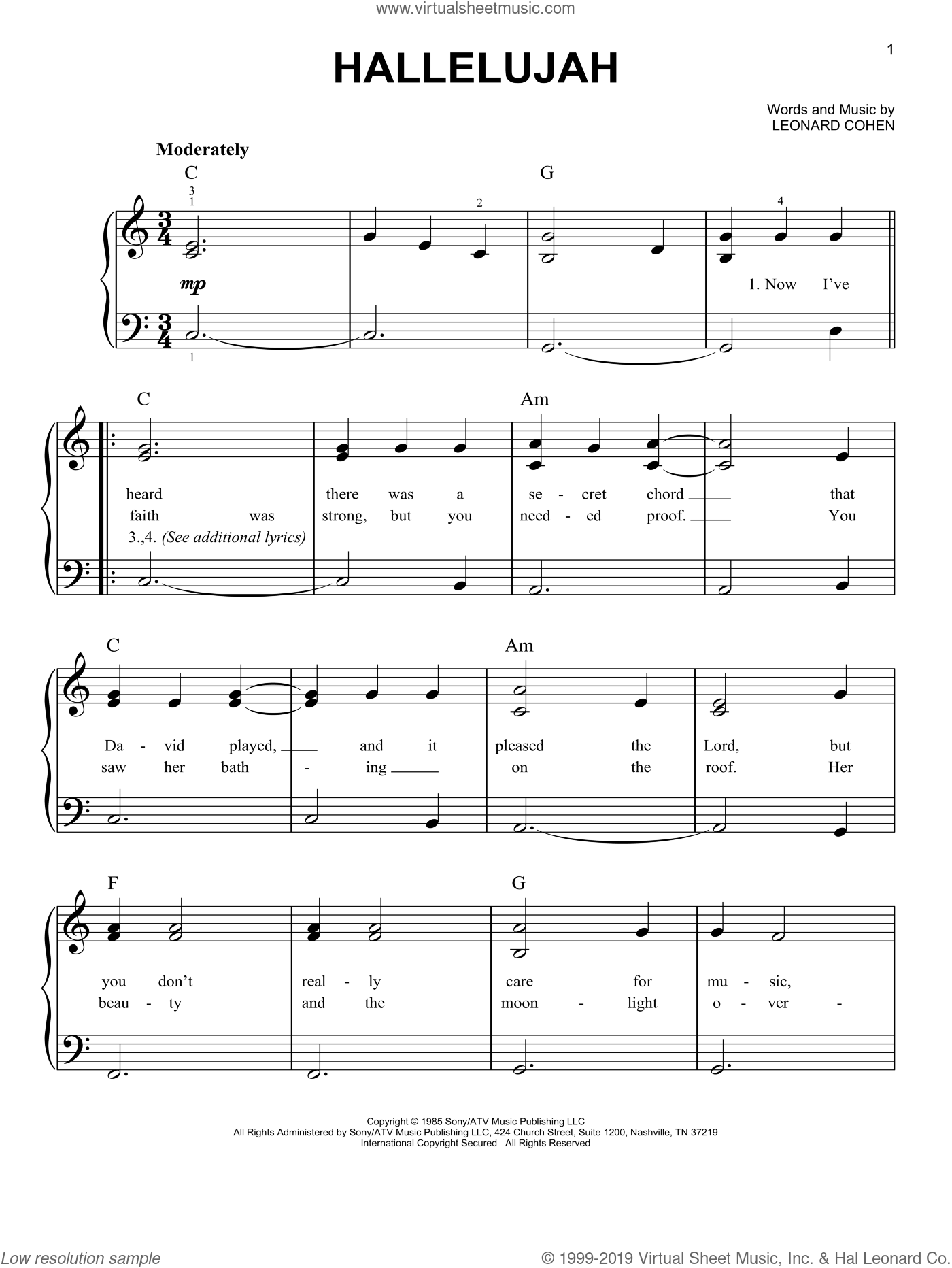 free piano notes for songs